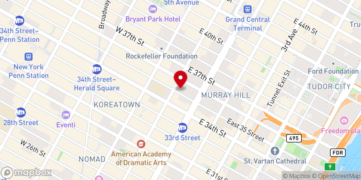 Map showing location of Church of the Incarnation