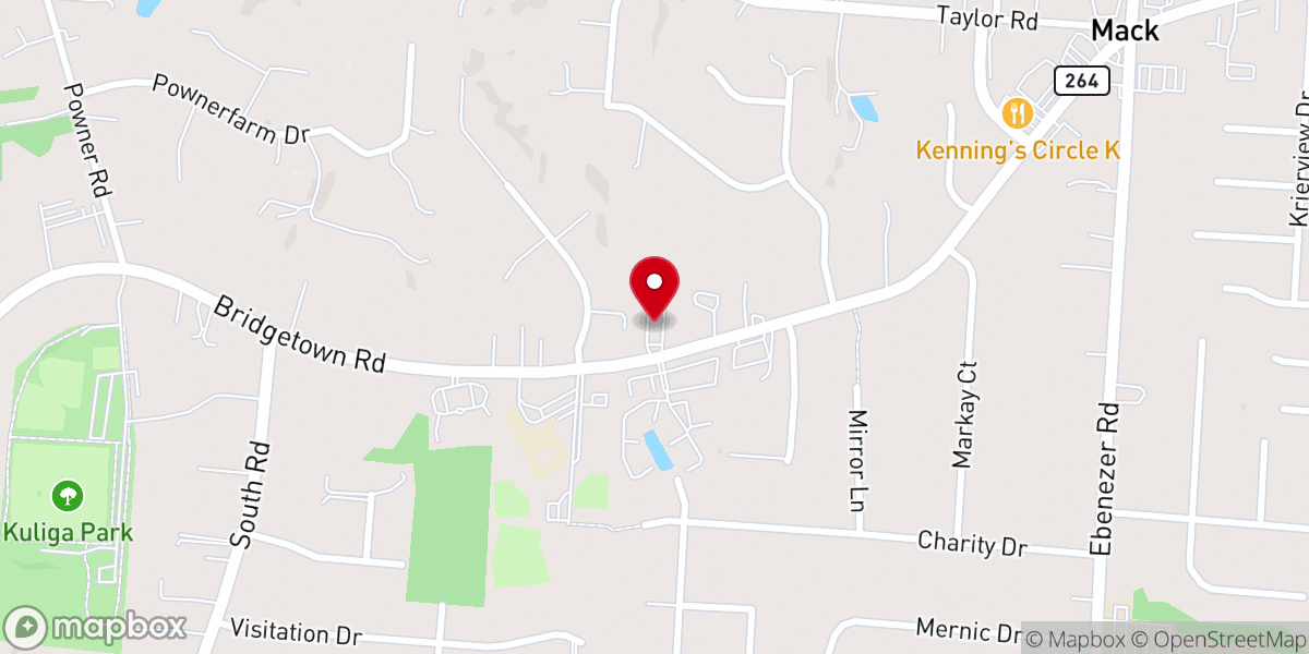 Map showing location of Grace Covenant Church