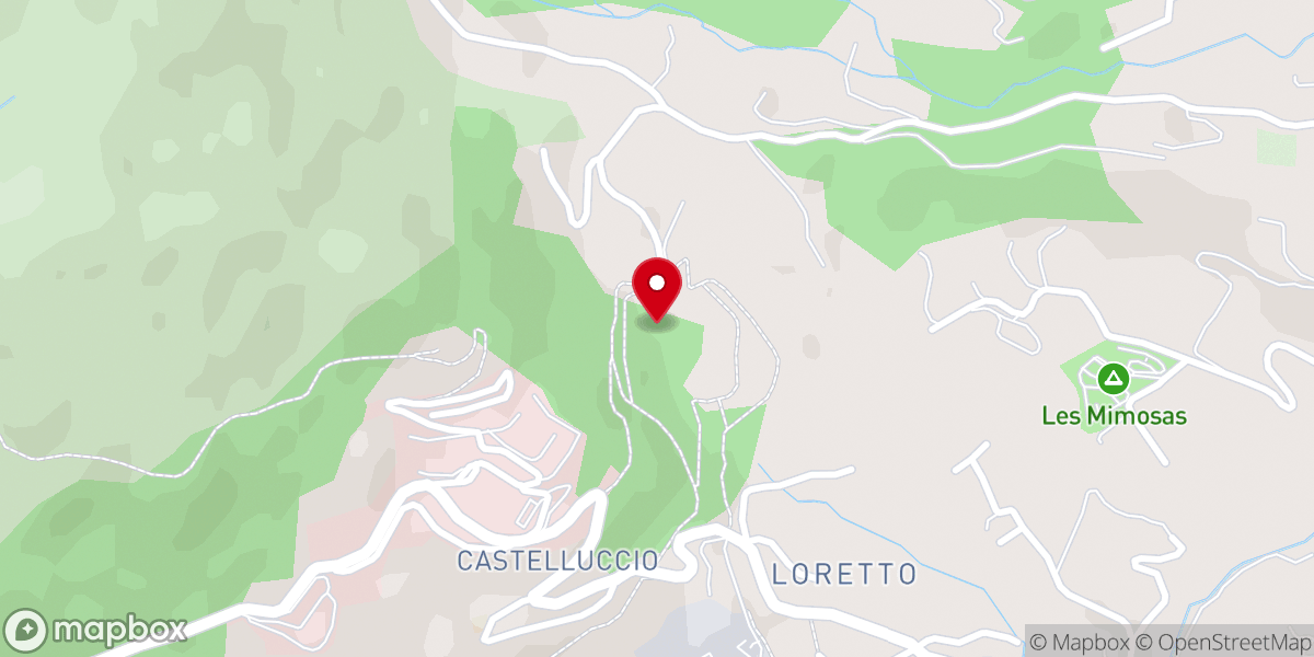 Map showing location of Domaine des Milelli