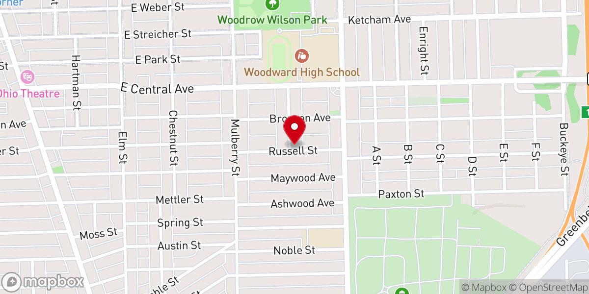 Map showing location of Spirit of Joy Tabernacle
