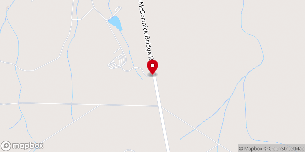 Map showing location of The Carolina Barn