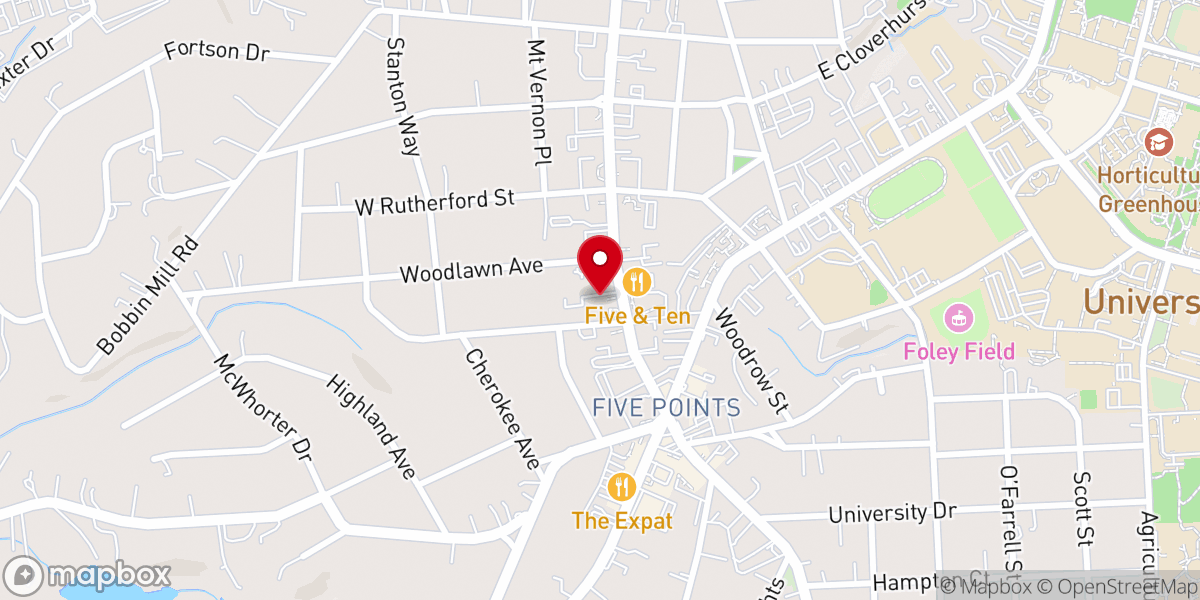 Map showing location of Christian Campus Fellowship