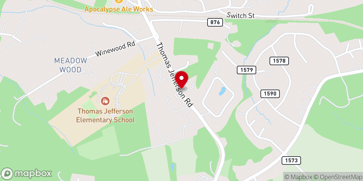 Map showing location of Forest Alliance Church