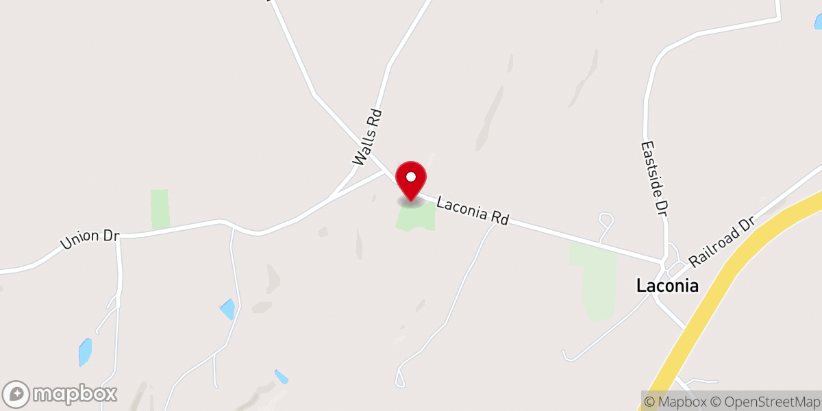 Map showing location of New Life Community Church
