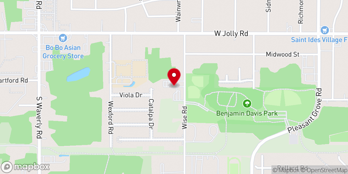 Map showing location of Lansing Church-God In Christ