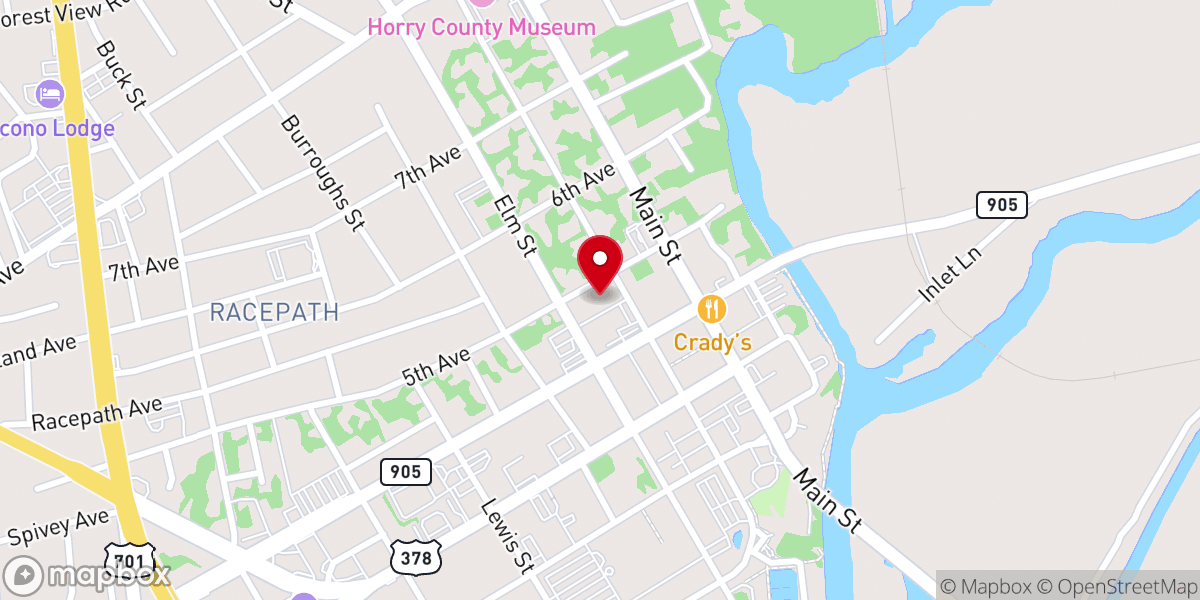 Map showing location of First United Methodist Family Life Center