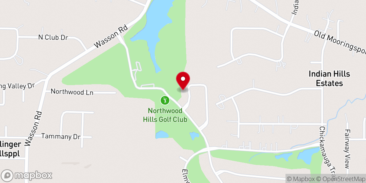 Map showing location of Tabernacle Baptist Church