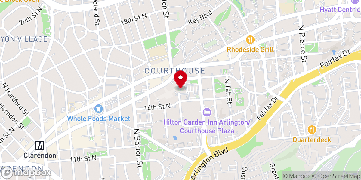 Map showing location of AMC Courthouse Plaza 8