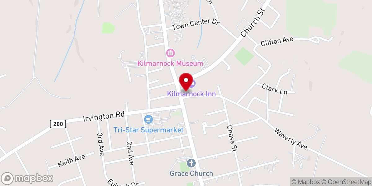 Map showing location of Church View Septic Services