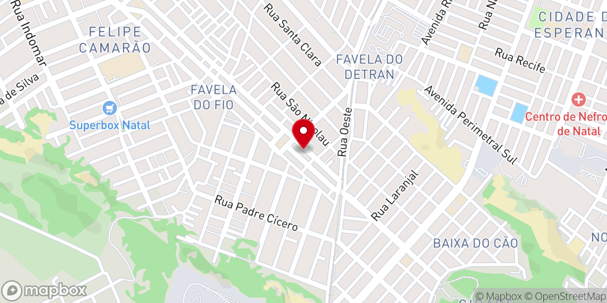 Map showing location of Igreja Evangelica Pentescostal Rosa de Saron IEPRS