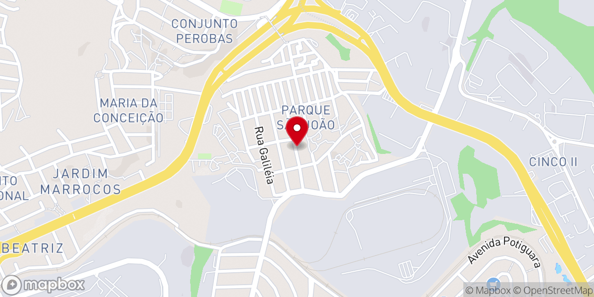 Map showing location of Igreja Universal - PARQUE SAO JOAO