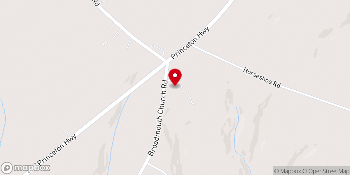 Map showing location of Southern Grace Boutique