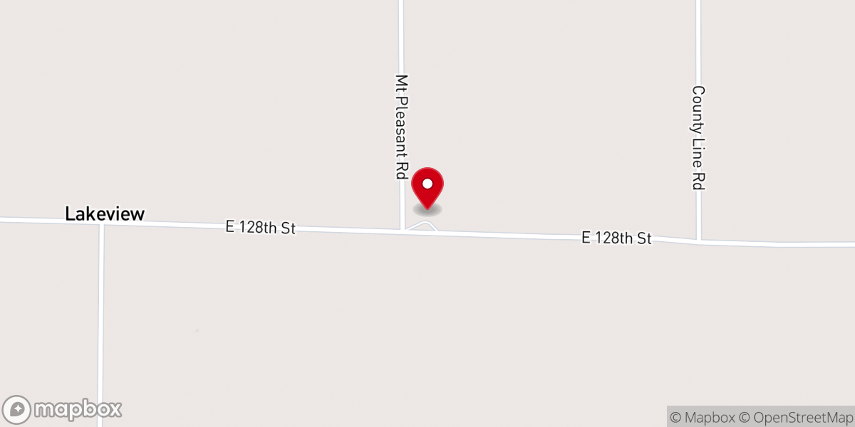 Map showing location of Mt Pleasant Baptist Church