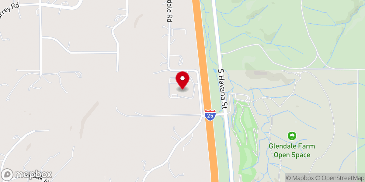 Map showing location of Journey Church Colorado — Castle Pines