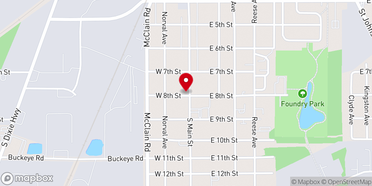 Map showing location of Mt Zion Holy Union Church-God