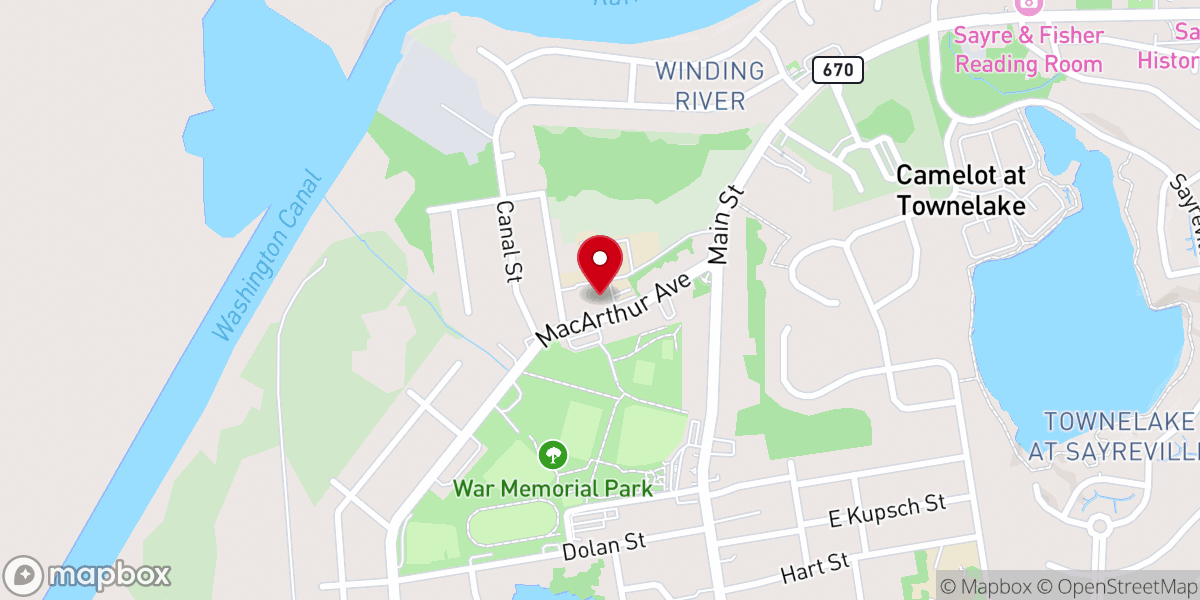 Map showing location of Saint Stanislaus Kostka Church
