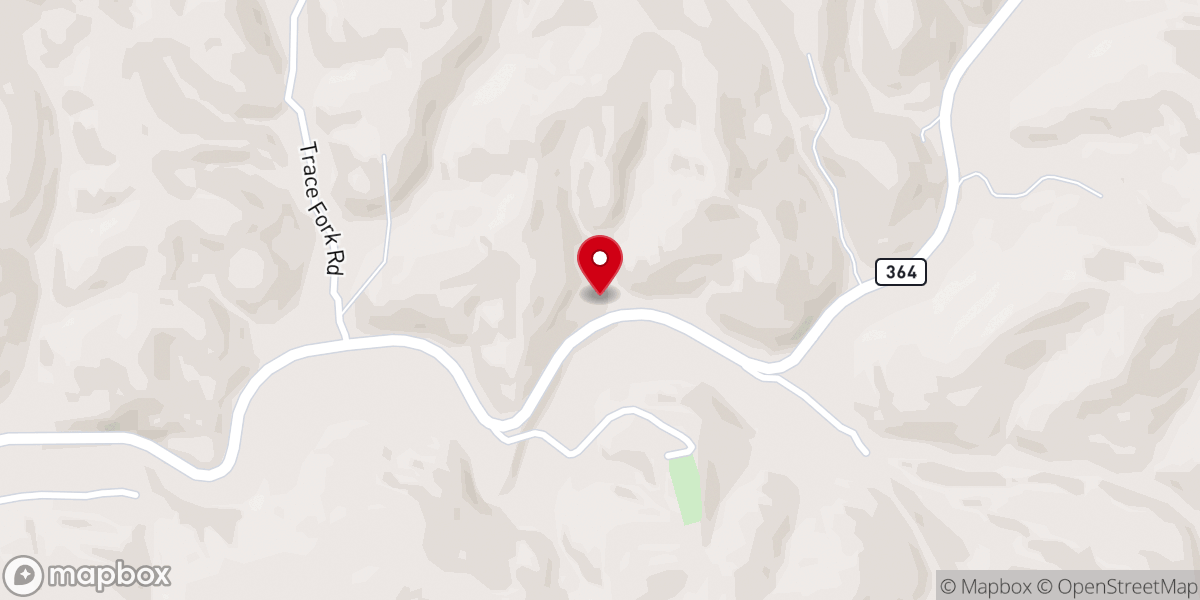 Map showing location of Elk Fork Regular Primitive Baptist Church