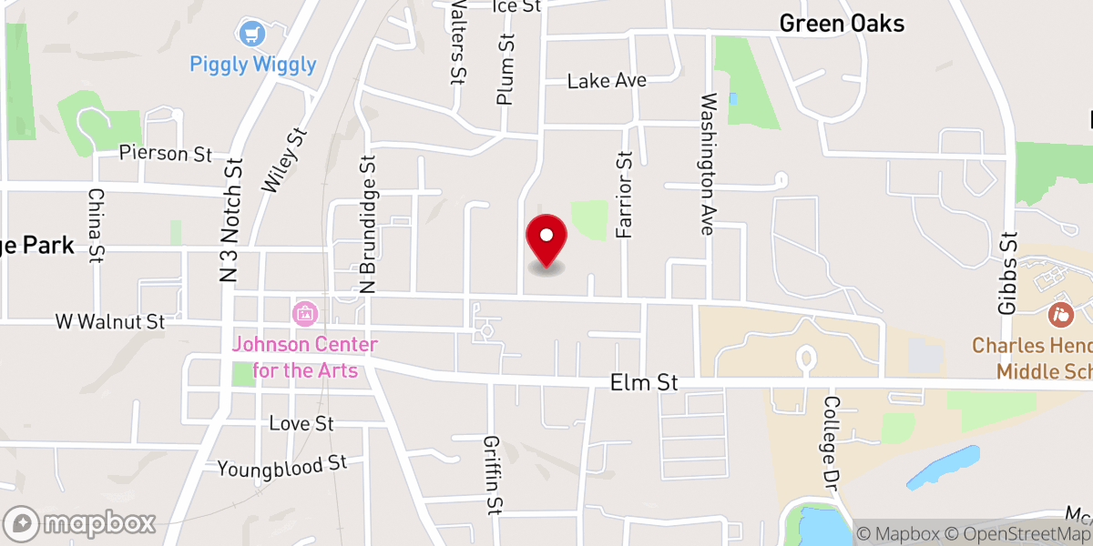 Map showing location of Shilo Baptist Church