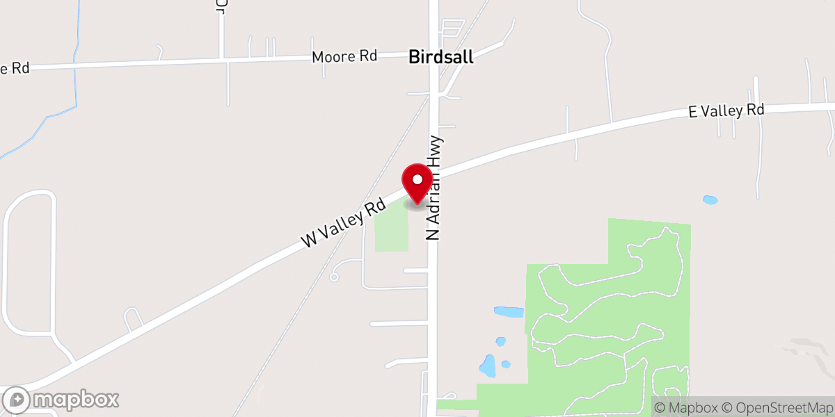 Map showing location of Raisin Valley Friends Church