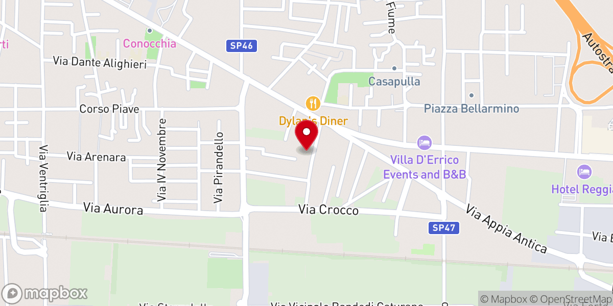 Map showing location of Tempio di San Luca Evangelista