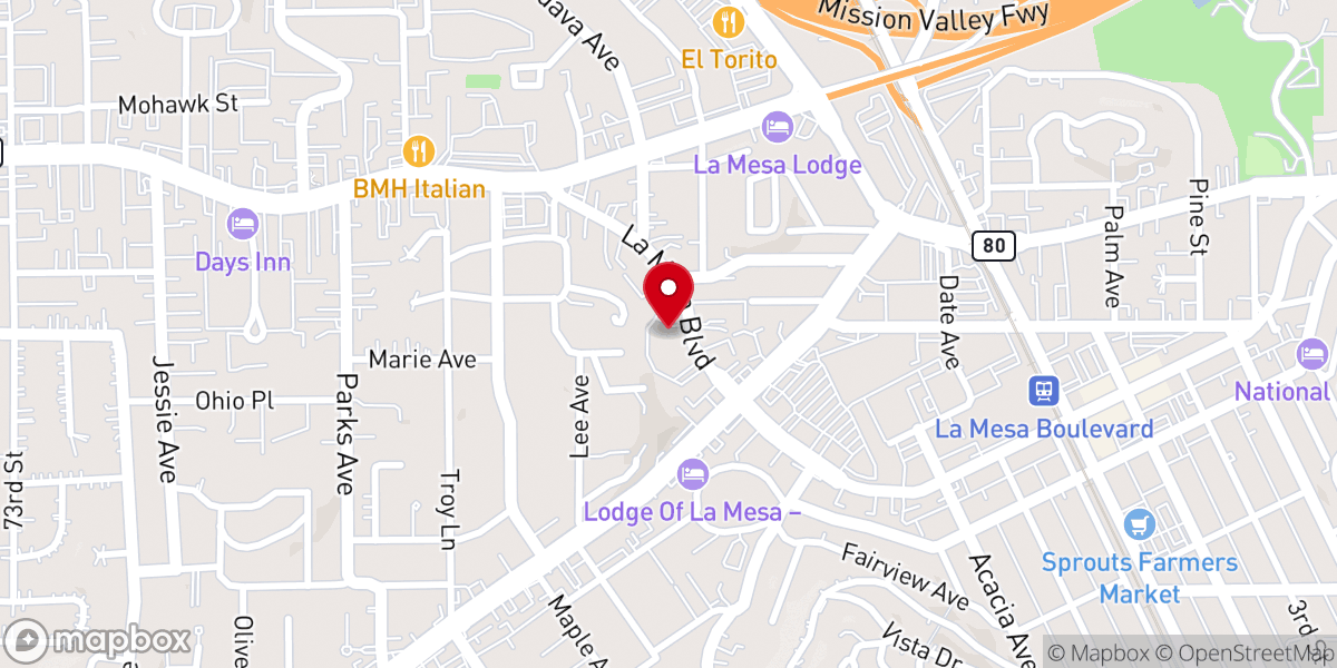 Map showing location of Christ Lutheran School and Preschool