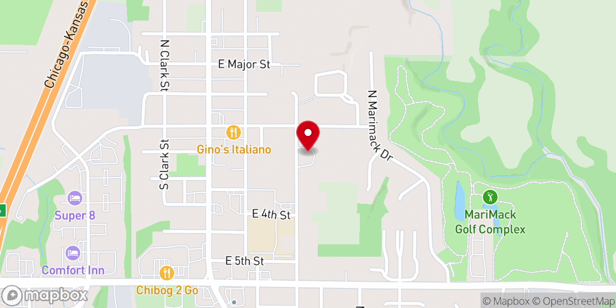 Map showing location of First Pentecostal Church-Kearney