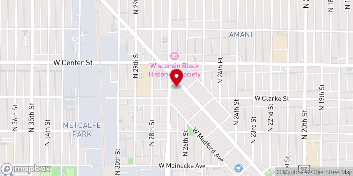 Map showing location of Oasis of Hope Church