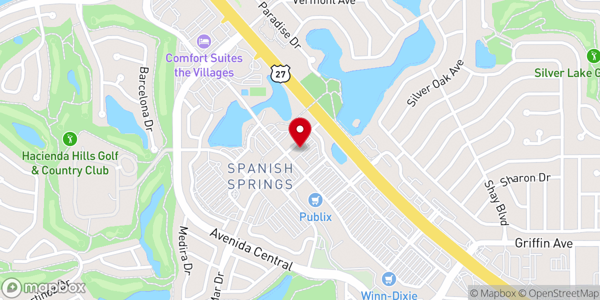 Map showing location of La Primera Iglesia De Spanish Springs