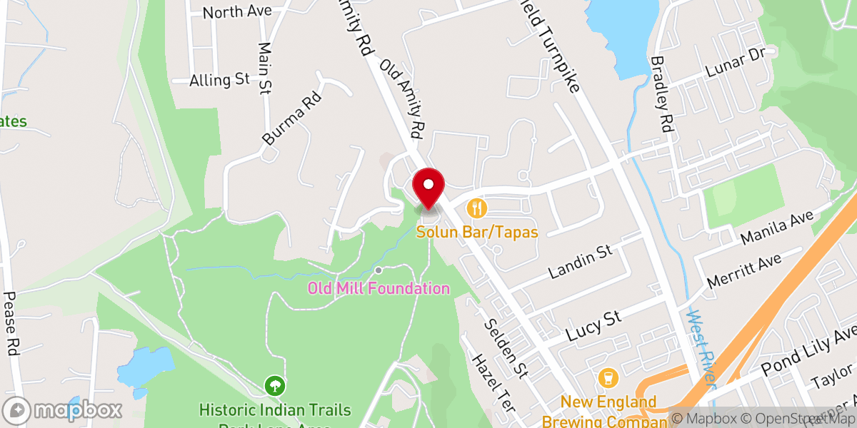 Map showing location of The Meeting Place Worship Center