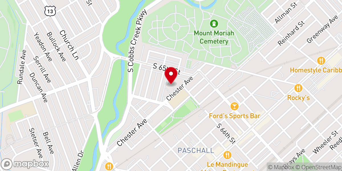 Map showing location of Divine Mercy Parish