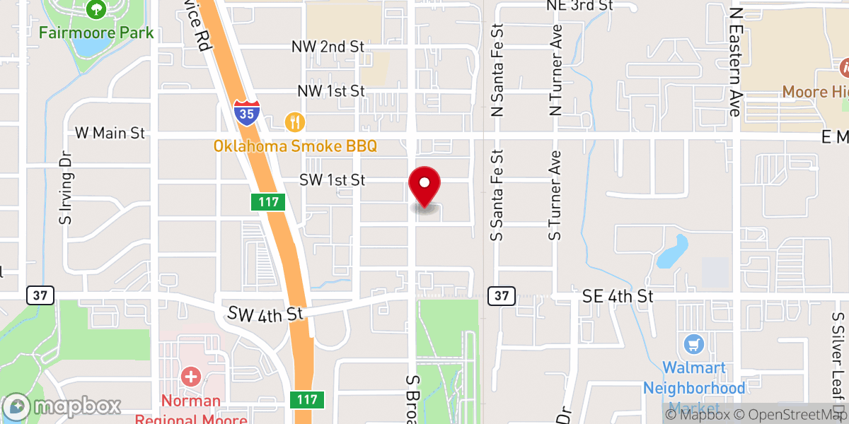 Map showing location of Elevate Church