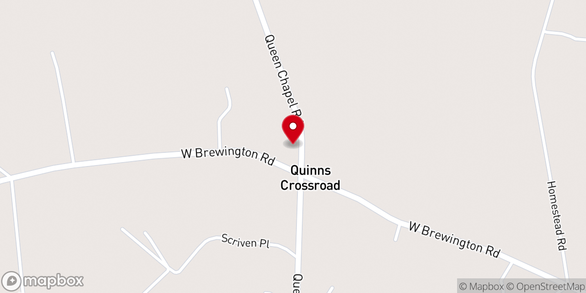 Map showing location of Quinn Chapel AME Church
