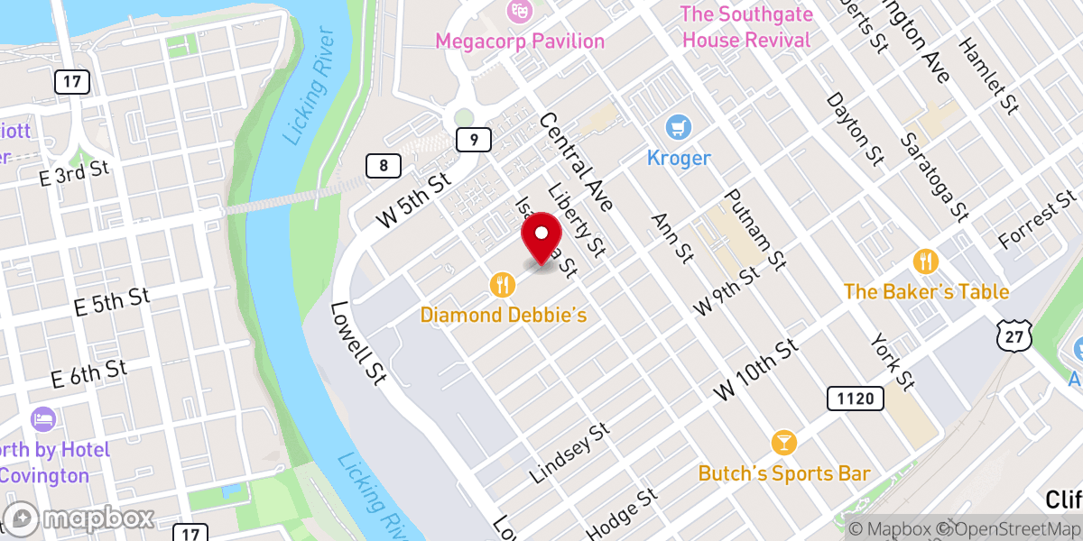 Map showing location of The New Testament Missionary Baptist Church