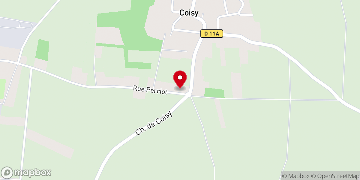 Map showing location of Sanctuaire de Coisy