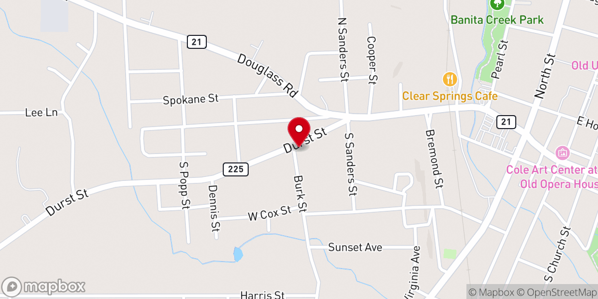 Map showing location of Perritte Methodist Church