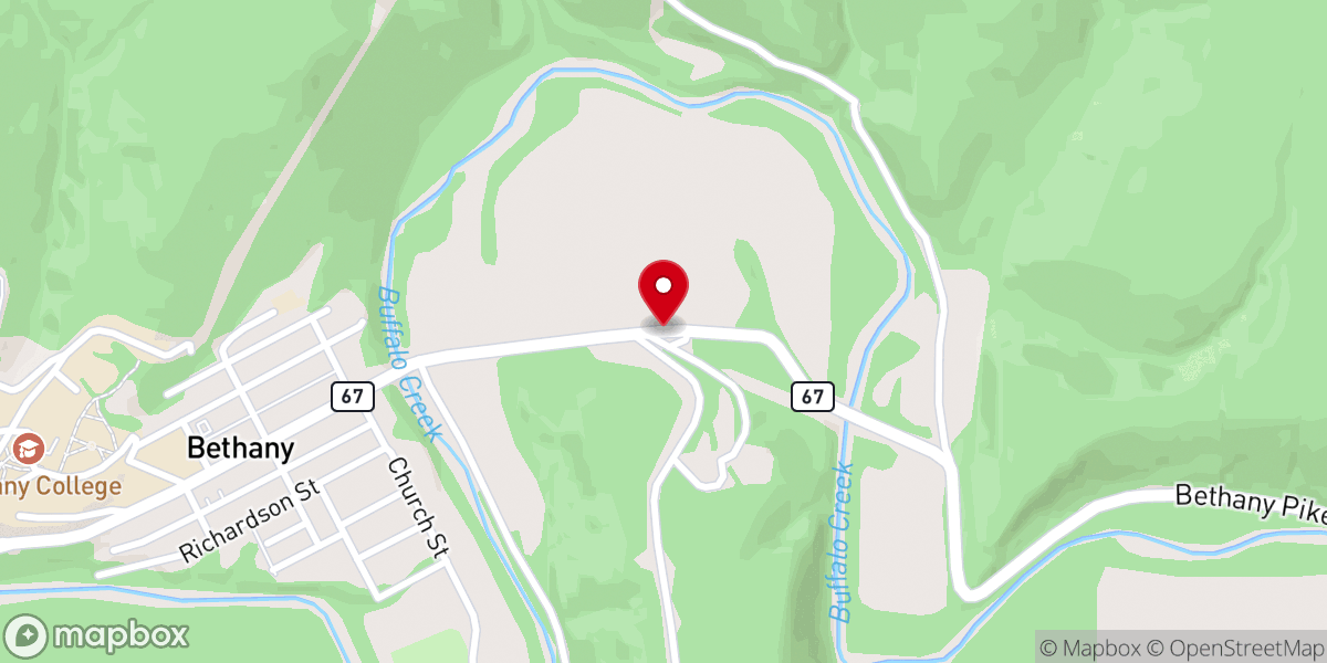Map showing location of Disciples of Christ Historical Society