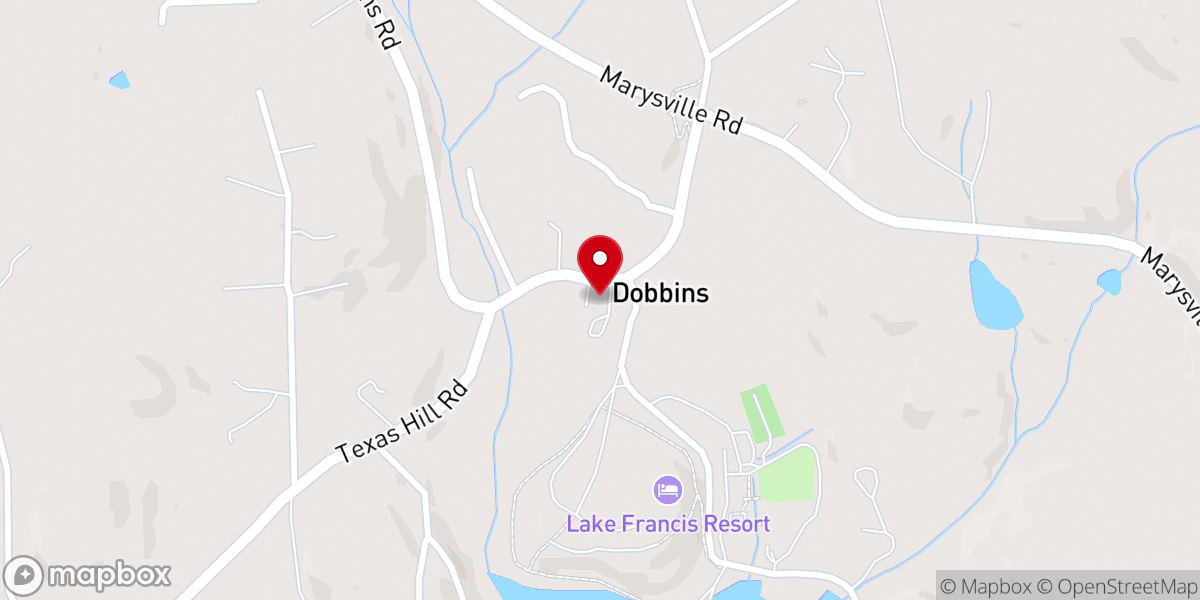Map showing location of Dobbins Christian Assembly