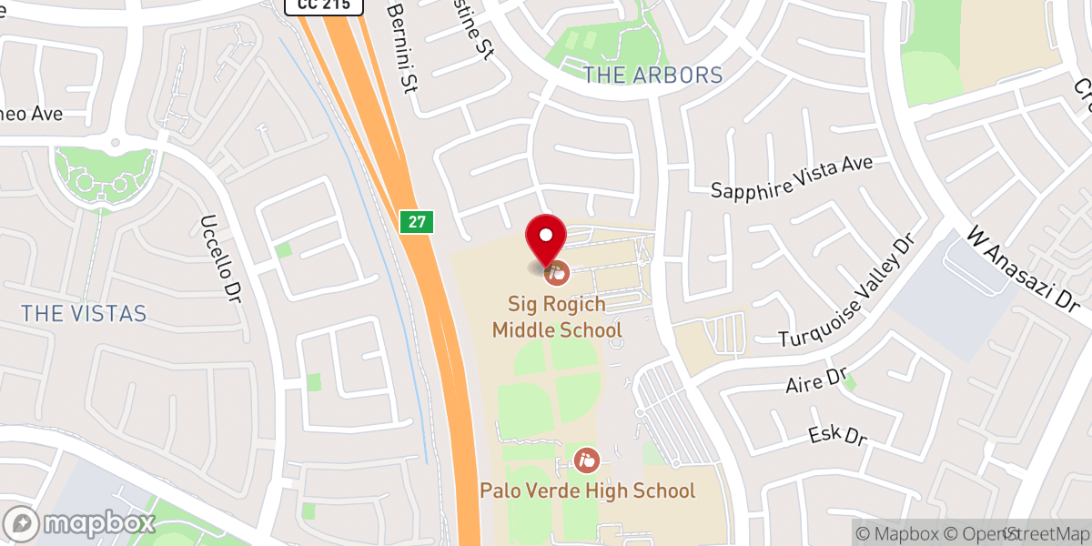 Map showing location of Dream Center Las Vegas