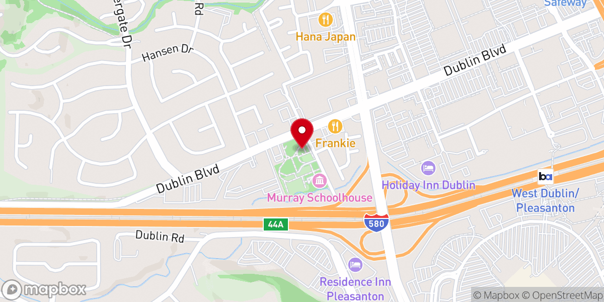 Map showing location of Dublin Historic Park and Museums