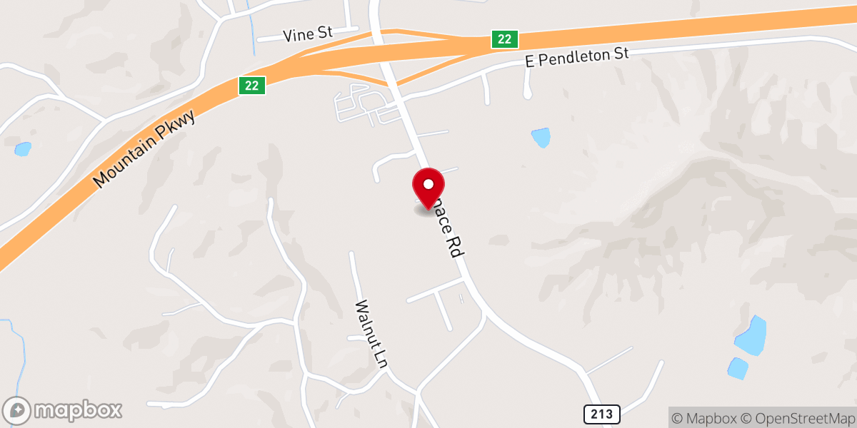 Map showing location of Stanton Seventh-Day Adventist Church