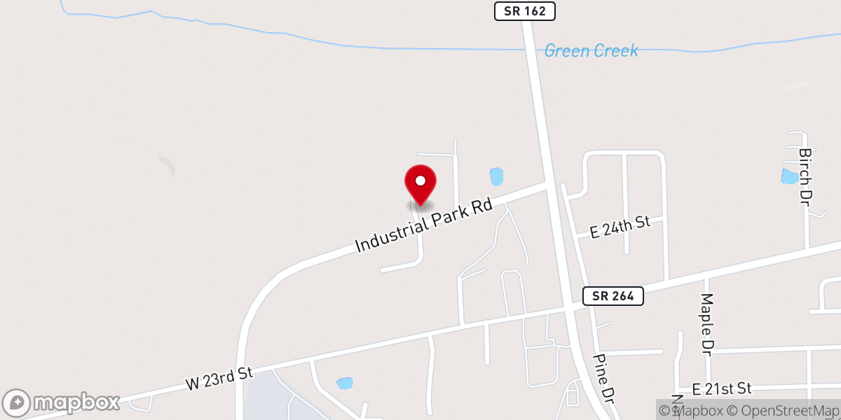 Map showing location of True Vine Baptist Church