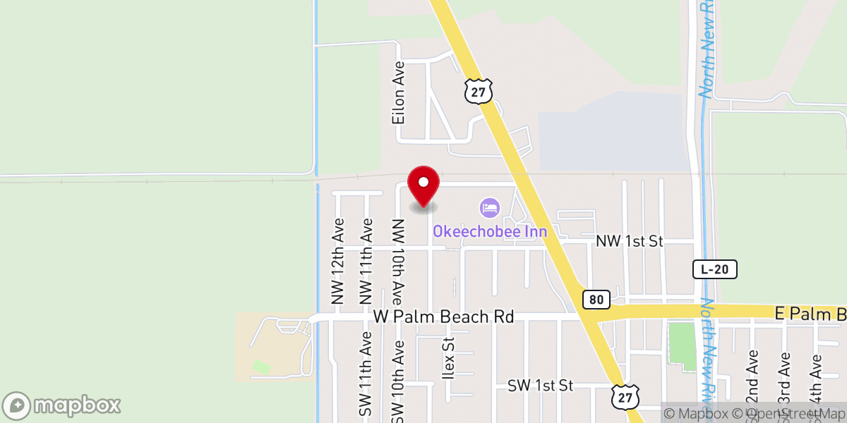 Map showing location of Greater Union Baptist Church