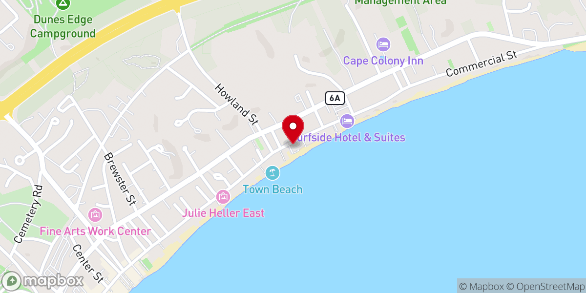 Map showing location of Saint Mary of the Harbor