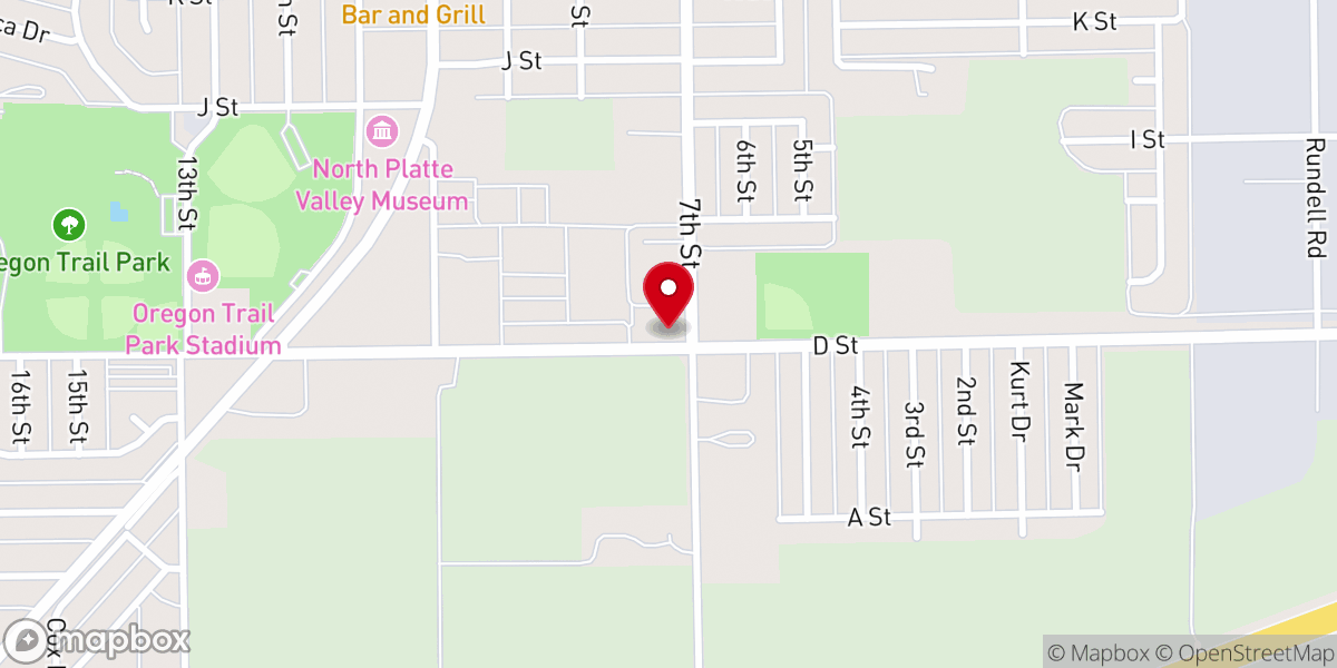 Map showing location of Tri-cities Church of Christ