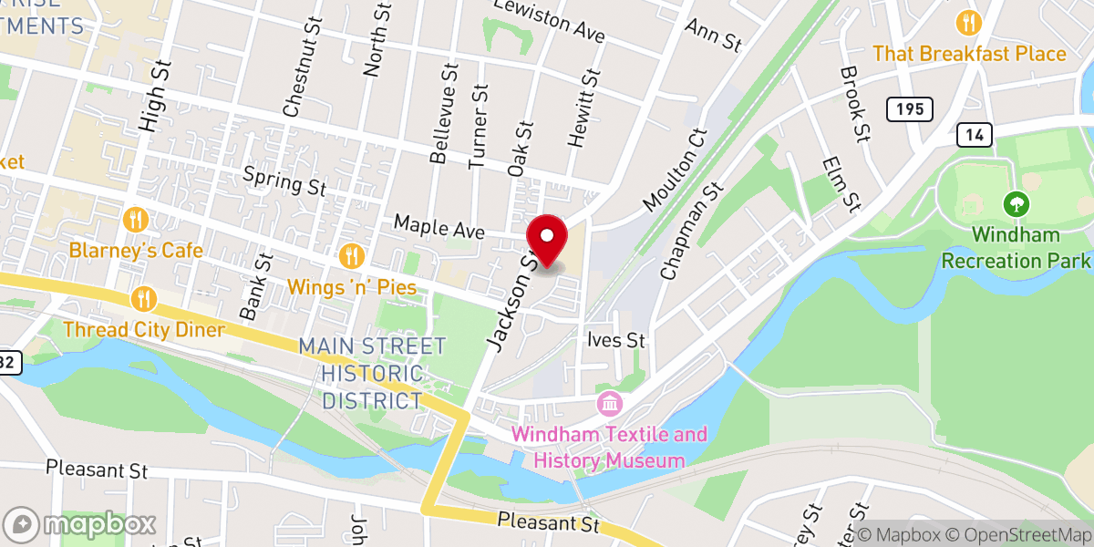 Map showing location of St Joseph's Church