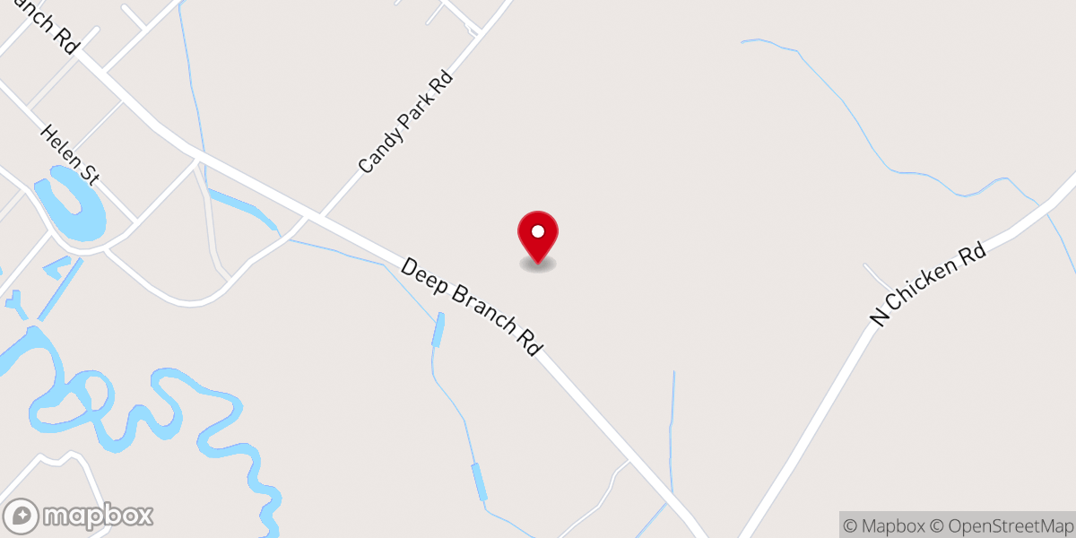 Map showing location of Brush Arbor Fellowship Church