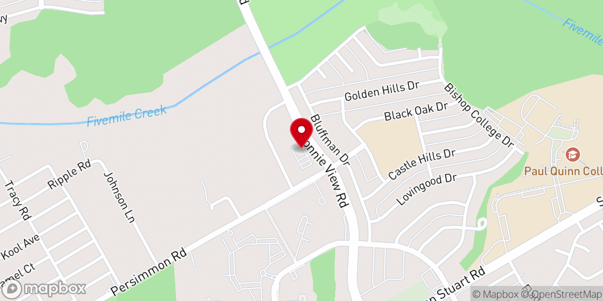 Map showing location of Bon Air Baptist Church