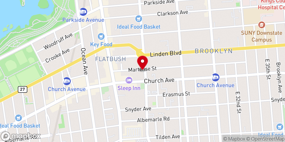 Map showing location of Faith Assembly Of God