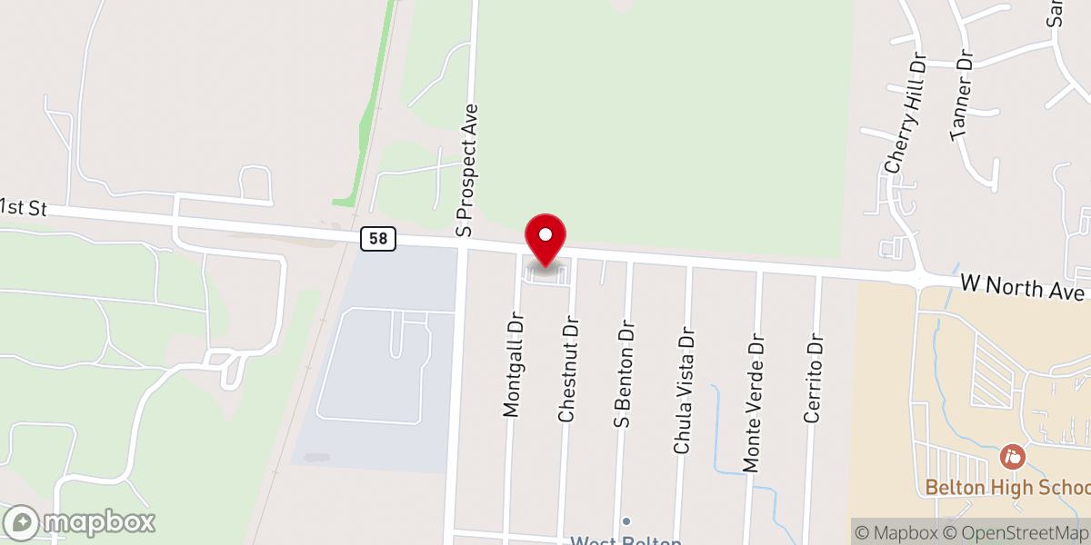 Map showing location of New Horizons Church-The Nazarene