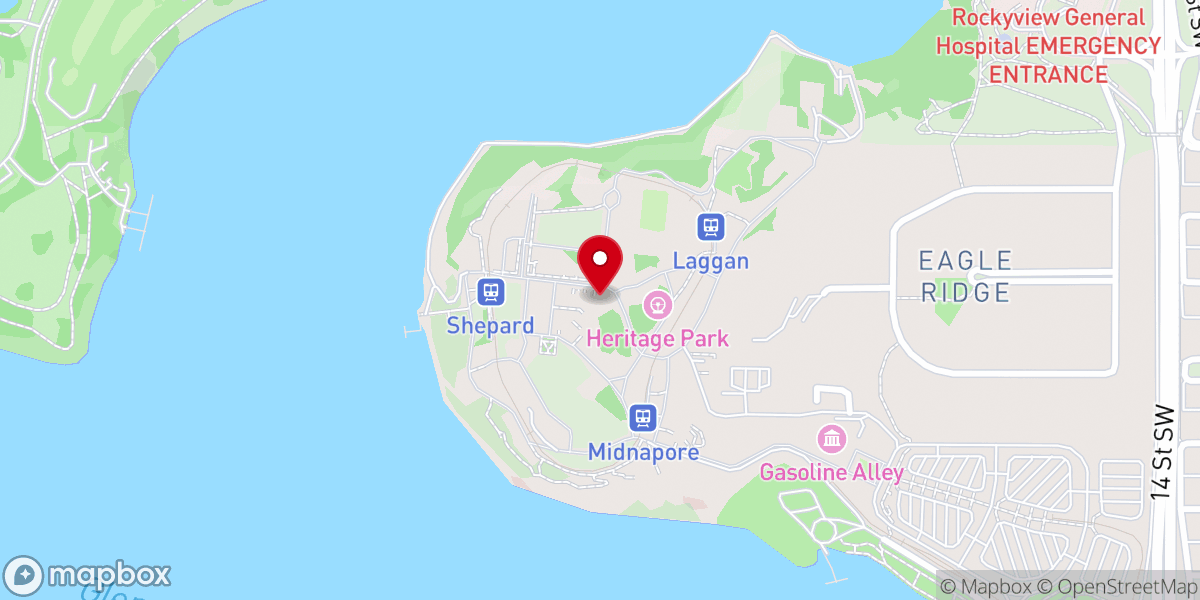 Map showing location of The graveyard